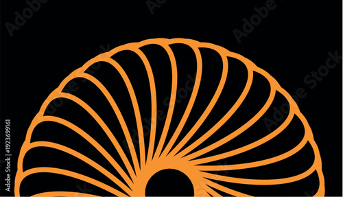 Summer Sun Light Burst Vector Illustration, Bright Orange Yellow Solar Rays Pattern, Sunny Sky Sunrise Sunset Background Design for Banner, Wallpaper, Nature Art and Decorative Template