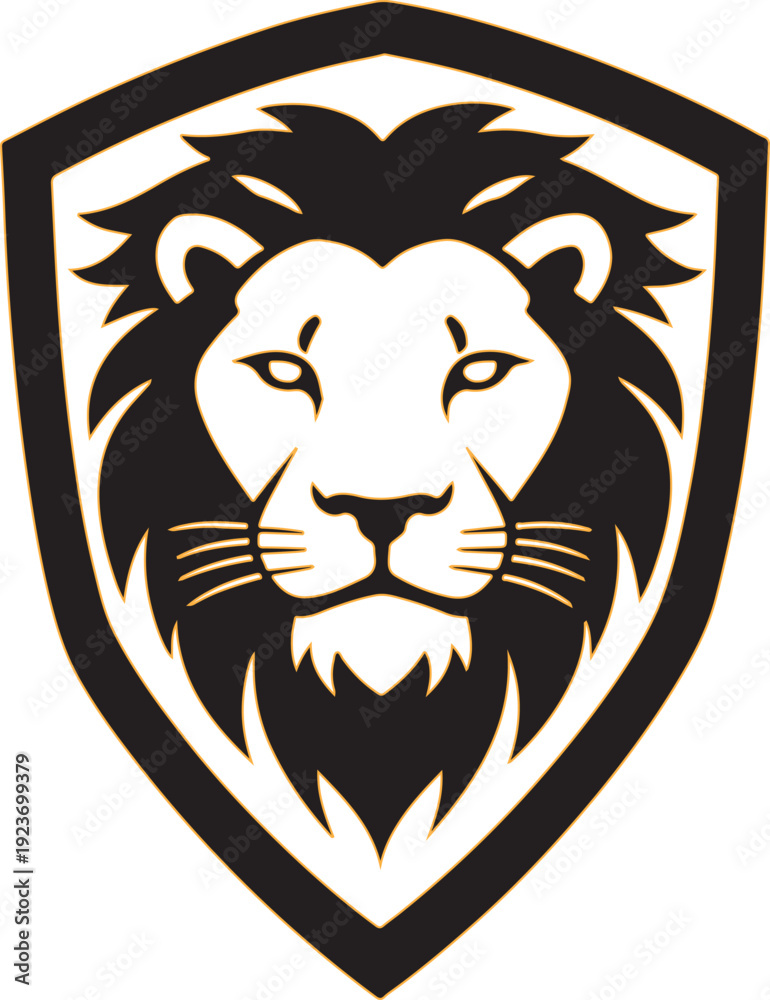 Obraz premium lion head vector, lion head icon, lion head vector illustration,