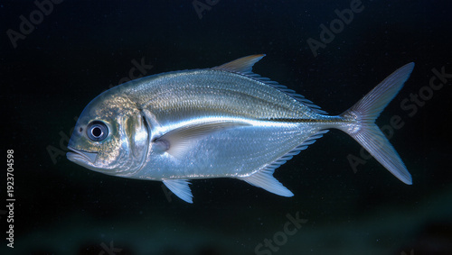 Hatchetfish with Metallic Reflective Body and Glowing Underside