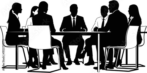 
Gemini said
Business, meeting, corporate, teamwork, silhouette, professional, office, leadership, boardroom, partnership, collaboration, strategy, discussion, seminar, presentation, workshop,