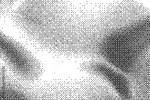 Pixelated bitmap dither effect geometric noise texture background, vector graphic