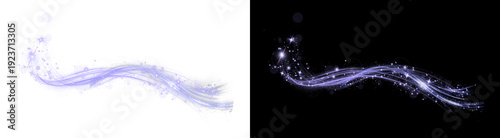Konstfotografi PNG image of Captivating digital illustration of flowing light streaks and spark