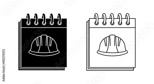 Labor day hard hat safety notice construction site notice Vector