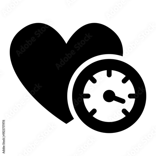 adrenaline glyph icon. heart pulse rush. energy boost. extreme sport