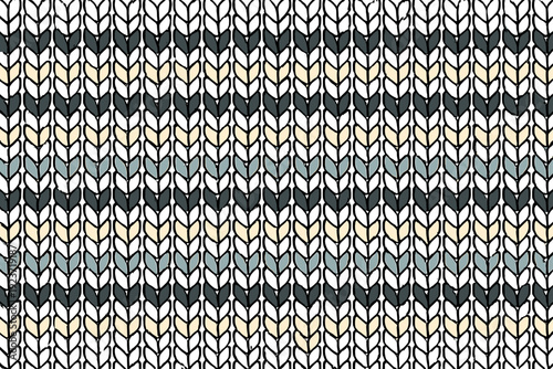 Knitted fabric texture pack. Simple looped pattern suggesting knit stitches, evenly repeated to create warmth and comfort. Soft rhythm and cozy visual tone.