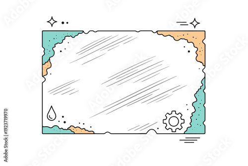 Metal patina close-ups. Textured metal plate with soft corrosion edges, light brushing against rough patterns. Visual rhythm of aging captured in gentle