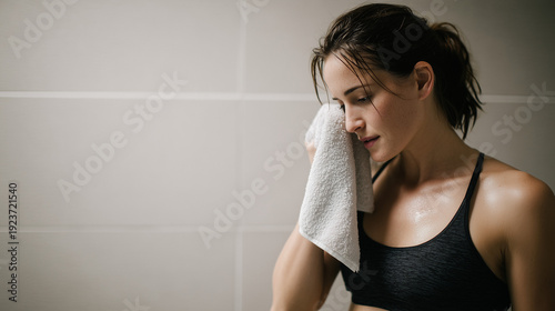 Tired Athlete Resting: An a...