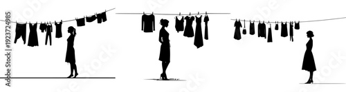 Laundry Day Silhouette