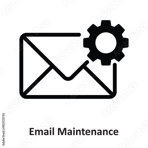 Email Maintenance Vector icon which can easily modify or edit