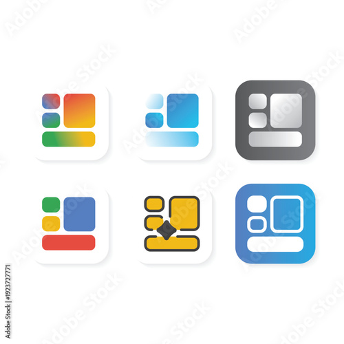 Modern menu app logo representing options, navigation, and usability