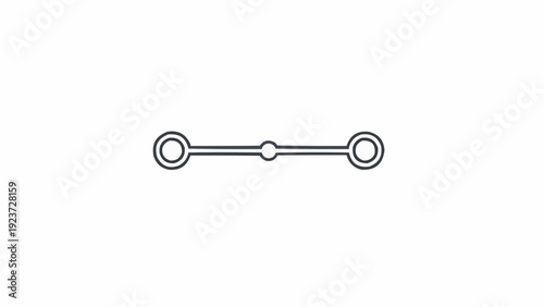 Simple metal link chain connector.