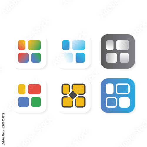 Modern menu app logo representing options, navigation, and usability