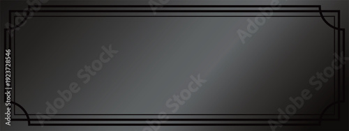 高級感のある抽象的なグラデーションバナー背景　ブラック