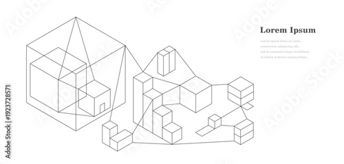幾何学 抽象 建築 テクノロジー ネットワーク 背景