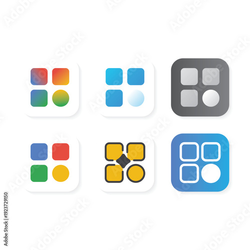 Modern menu app logo representing options, navigation, and usability