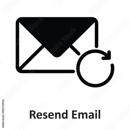 Resend Email Vector icon which can easily modify or edit