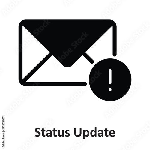 Status Update Vector icon which can easily modify or edit