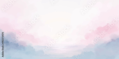 Soft Pastel Landscape: A serene landscape, showcasing delicate pastel hues of pink and blue, offering a dreamy and tranquil ambiance. 