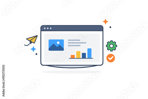 Mockup template a floating screen frame with subtle decorative accents, symbolizing flexibility, adaptability, and modern presentation