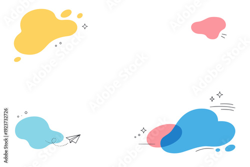 Color splash backgrounds. Clean editorial backdrop with controlled color splashes placed asymmetrically. Modern creative atmosphere with