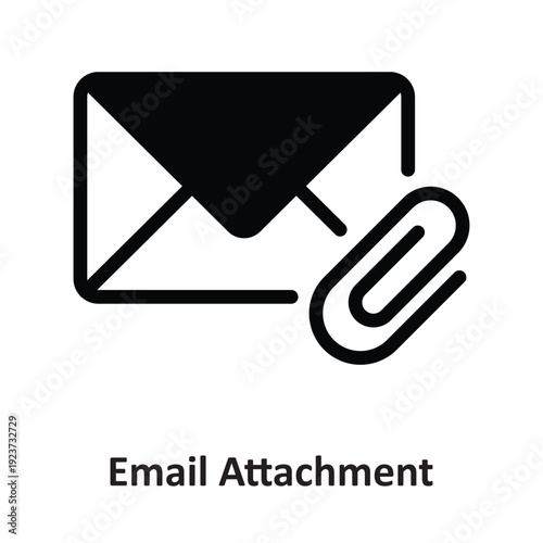  Email Attachment Vector icon which can easily modify or edit