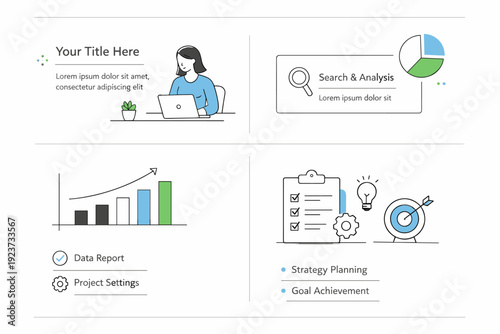 Clean negative space design system. A structured layout where frames, lines, and shapes intentionally leave large blank areas. Calm professional tone with