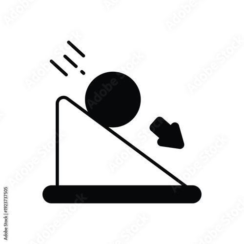 Friction Force vector icon