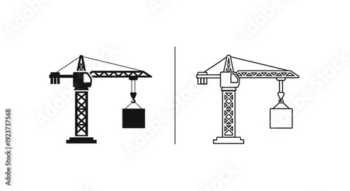 Labor day construction crane vector illustration Vector