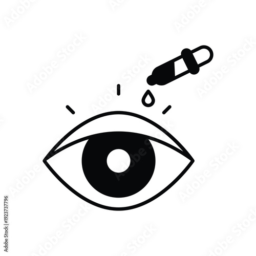 Eye Drops vector icon