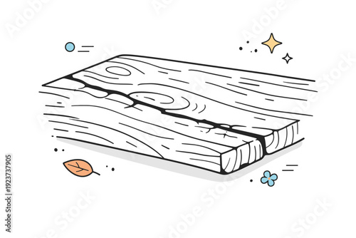 Aging materials calm. A close-up of worn wood grain on an old table or chair, with soft light revealing cracks and subtle texture. The scene