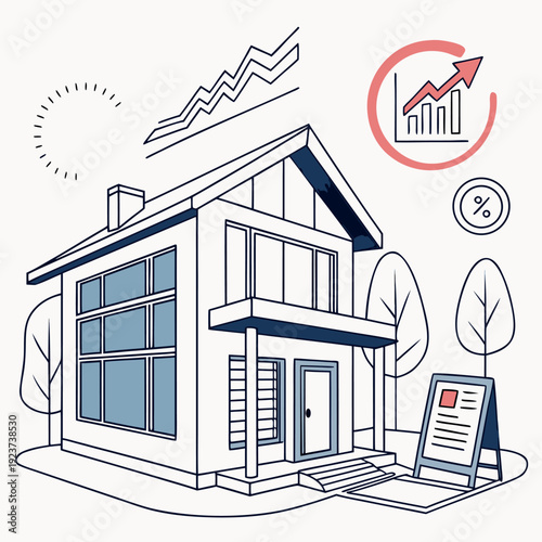 A minimalistic composition featuring a dark blurred horizontal line against a stark white background creates a simple abstract visual