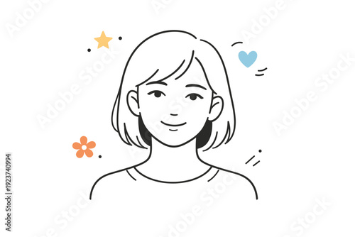 AI-generated people with realistic emotions. A calm scene showing a digital human face displaying subtle joy, soft smile and relaxed eyes.