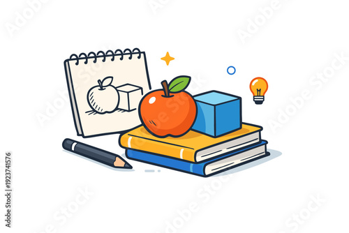 Drawing on paper with charcoal highlighting study and practice with a simple still life sketched in bold soft lines. A thoughtful metaphor of