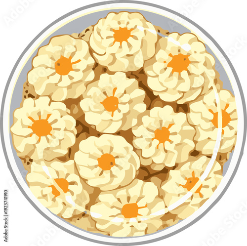 Cookies on a Plate Closeup.