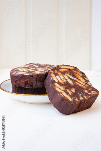 chocolate cake on a plate