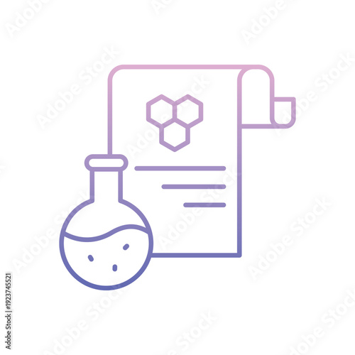 Chemical Report vector icon