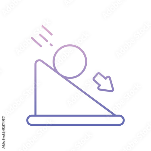 Friction Force vector icon