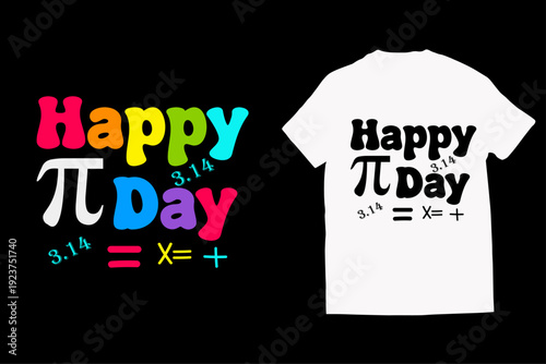 Happy pi day t-shirt design