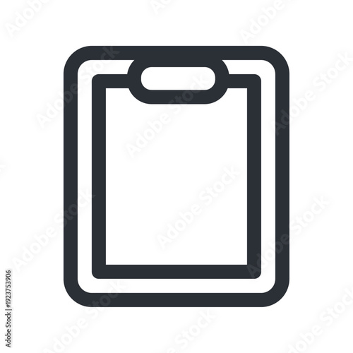 クリップボードアイコン バインダー 書類チェックのシンプルUI