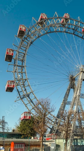 Vienna Prater the Giant Wheel Riesenrad