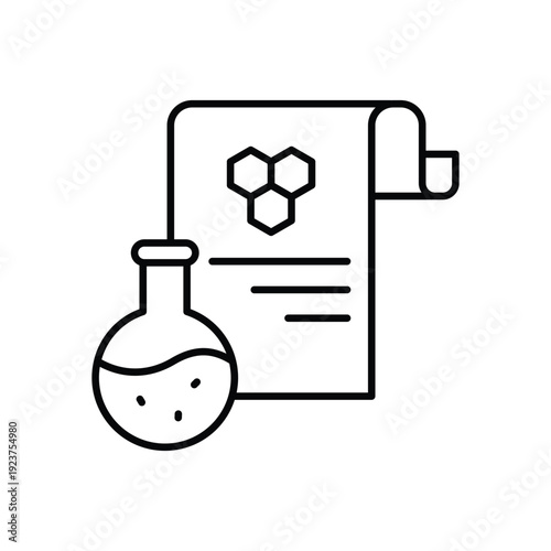 Chemical Report vector icon