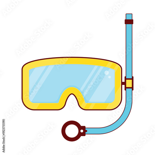 Snorkel Mask cartoon cute design