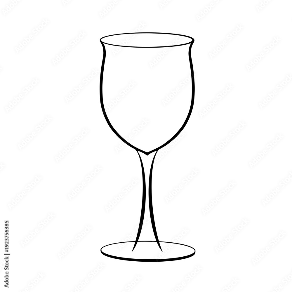 Obraz premium wine glass party celebrate illustration icon doodle inspired from drinking that can be use for social media, sticker, wallpaper, etc. with aesthetic color 
