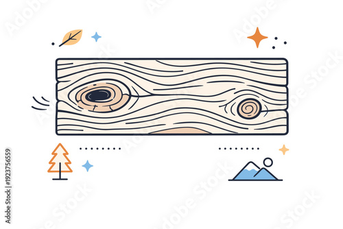 Natural materials texture studies. Close-up study of raw wood surface with visible grain lines and subtle imperfections, calm neutral lighting emphasizing