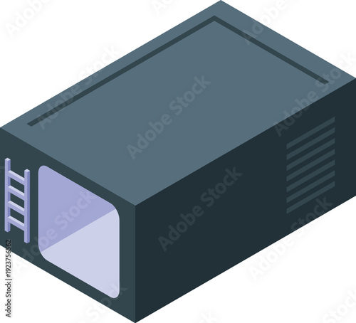 Secure underground bunker offering protection and survival during emergencies, featuring a ladder for access