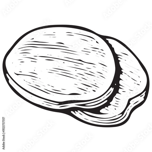 Sliced Deli Meat Vintage Illustration for Butcher Shop Menu and Charcuterie Design