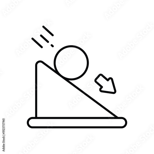 Friction Force vector icon