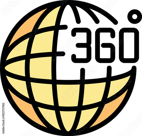 Planet earth rotating 360 degrees, showing all countries and continents in a full rotation