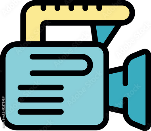 Video camera capturing moments, ideal for projects related to filmmaking, journalism, and video production