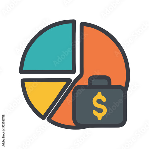 Budget app vector icon